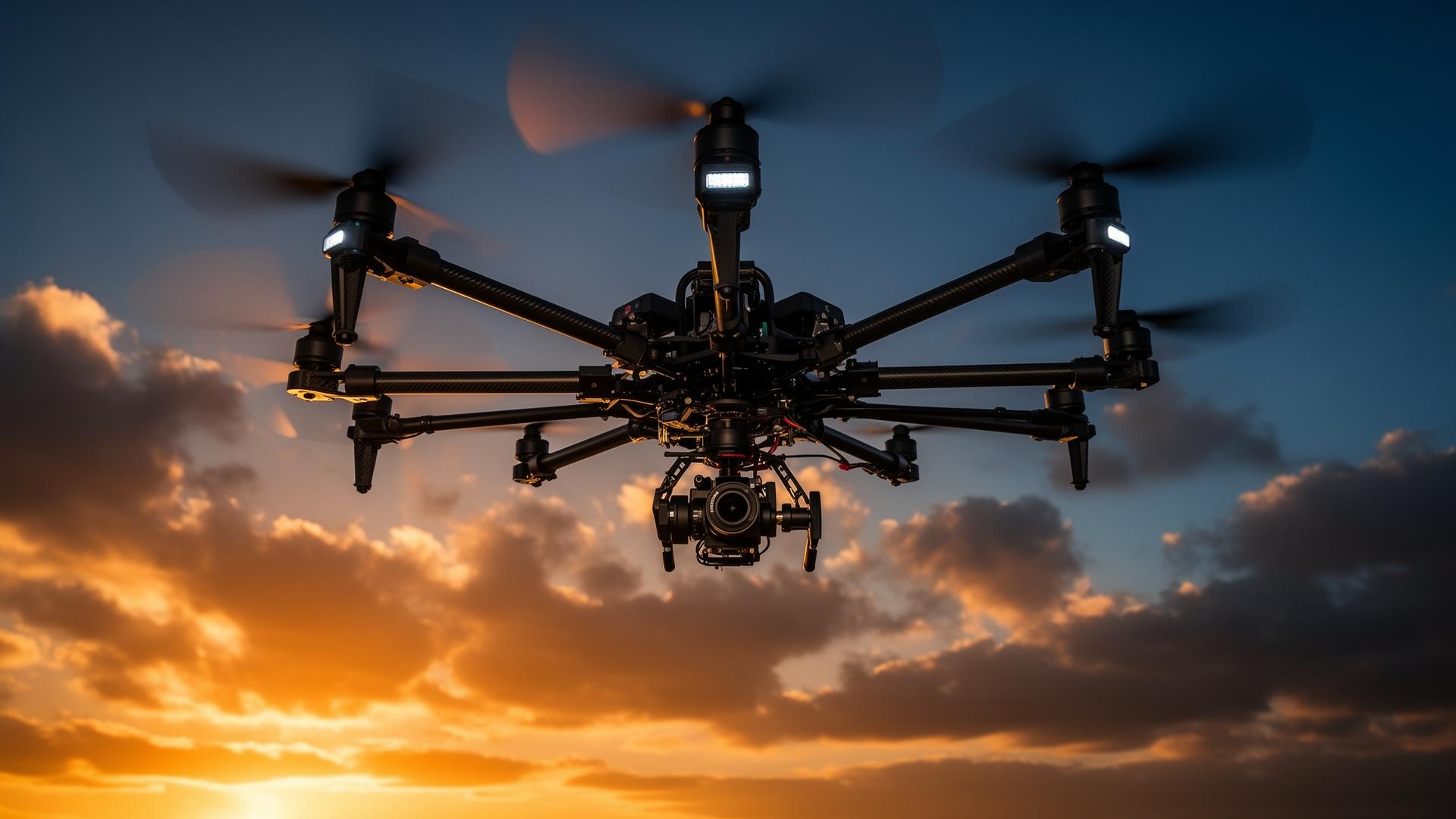 Industrial-grade UAV in flight